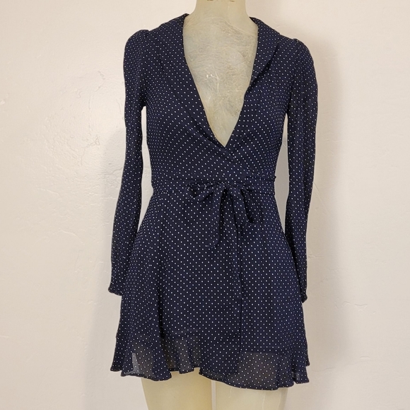 Reformation blue polka dot dress - Picture 2 of 7
